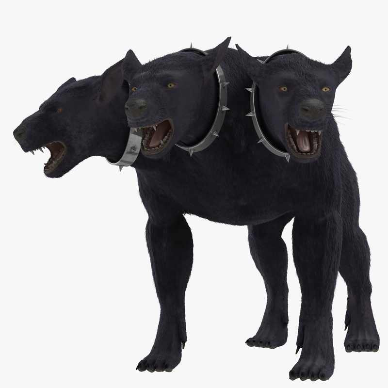 Three-headed Dog Cerberus Fur 3d Max