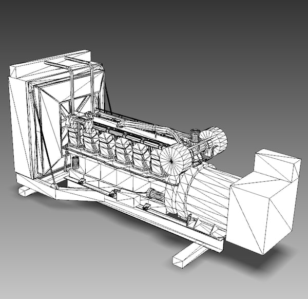 diesel generator 3d model