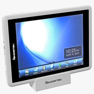 tablet pandigital t2-70fw 3d model