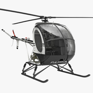 3d model helicopter schweizer 300cbi