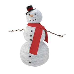 3ds max snowman snow man