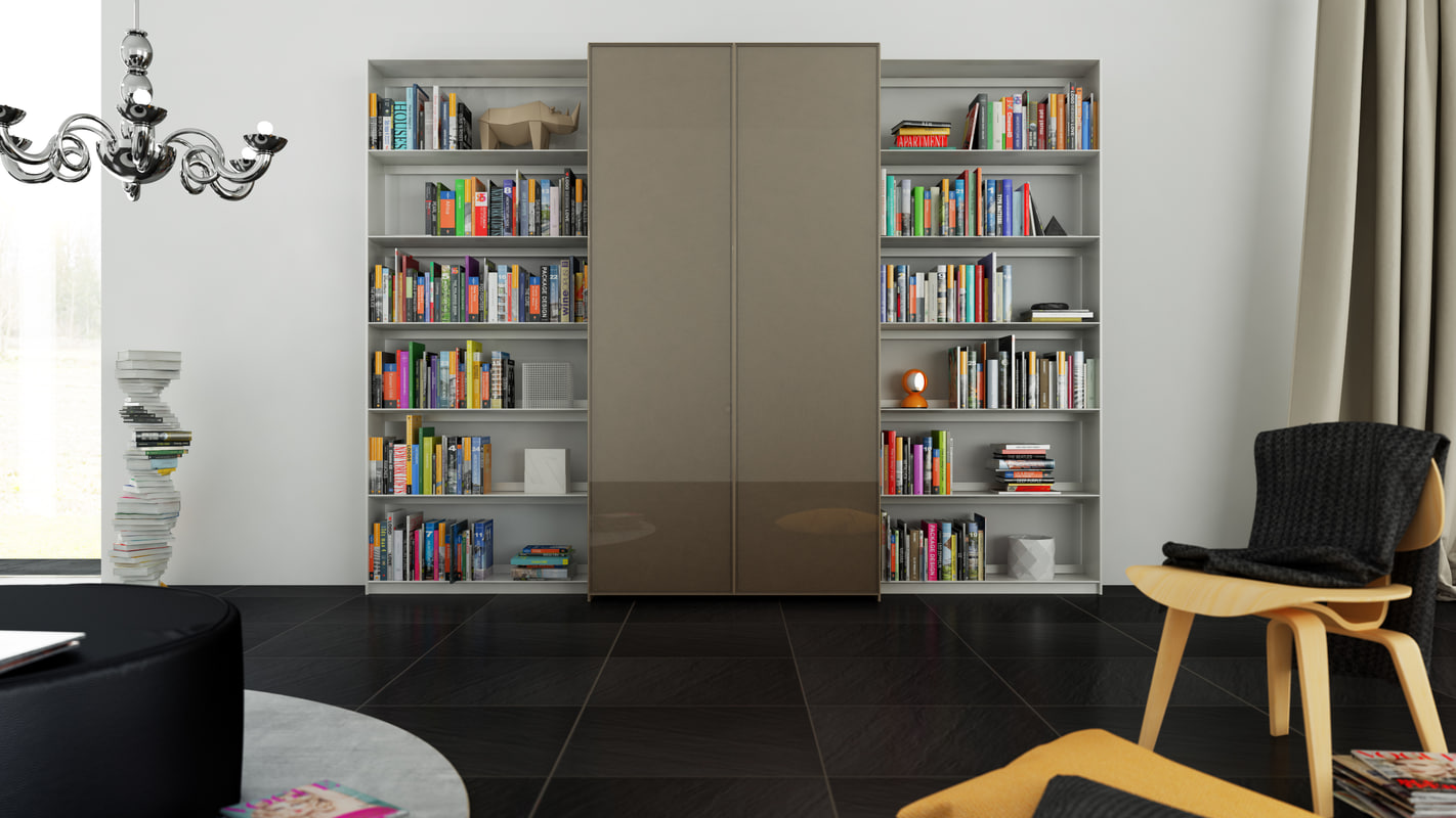 3d B Bookcase 6