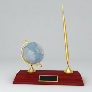 3dsmax globe pen holder