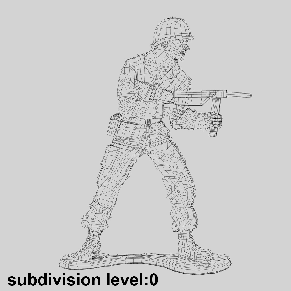 3d toy soldier model