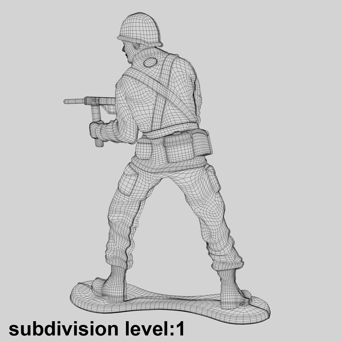 3d toy soldier model