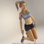 rigging fitness animation 3d model