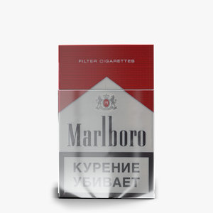 marlboro cigarettes pack 3d obj