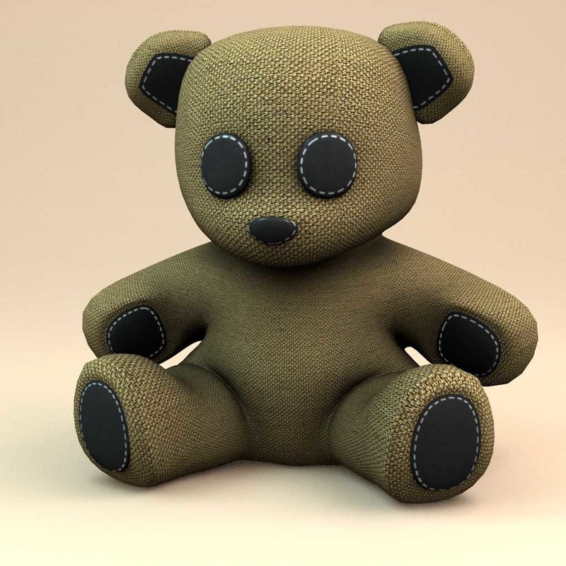 3d model teddy bear little