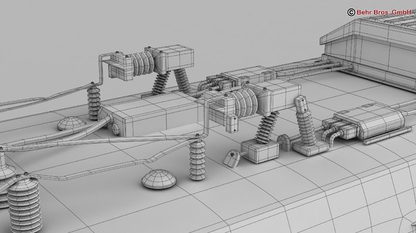 3d generic commuter train locomotives model