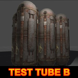 3d test tube