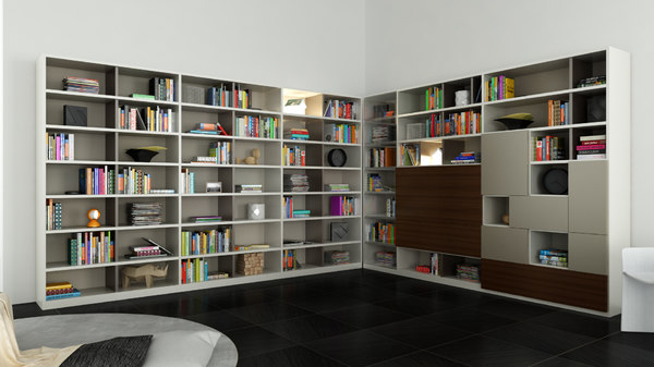3d书柜模型
