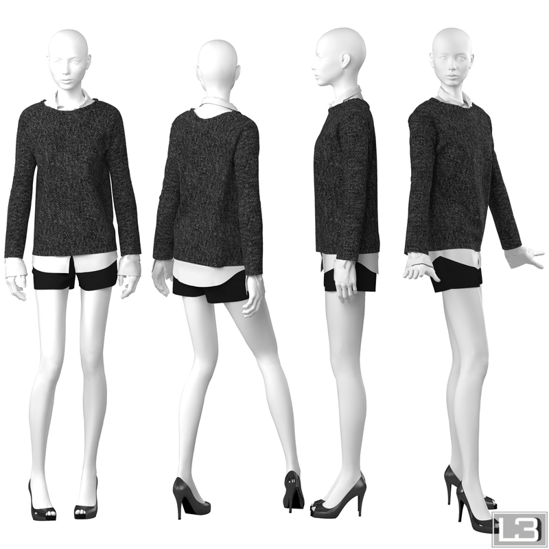 woman mannequin 3d model