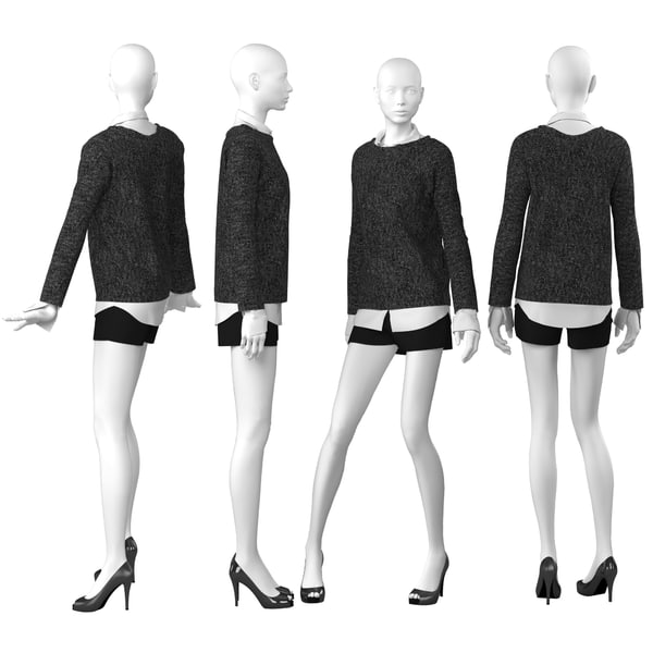 woman mannequin 3d model