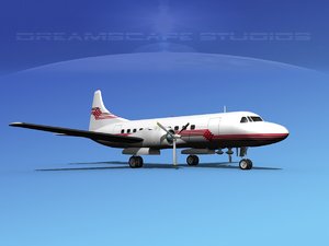 3d propellers convair 340 model