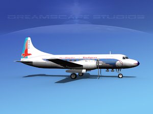 3d model propellers convair 340