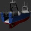 stern trawler 3d model