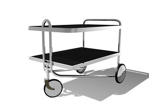 breuer serving cart 3d model