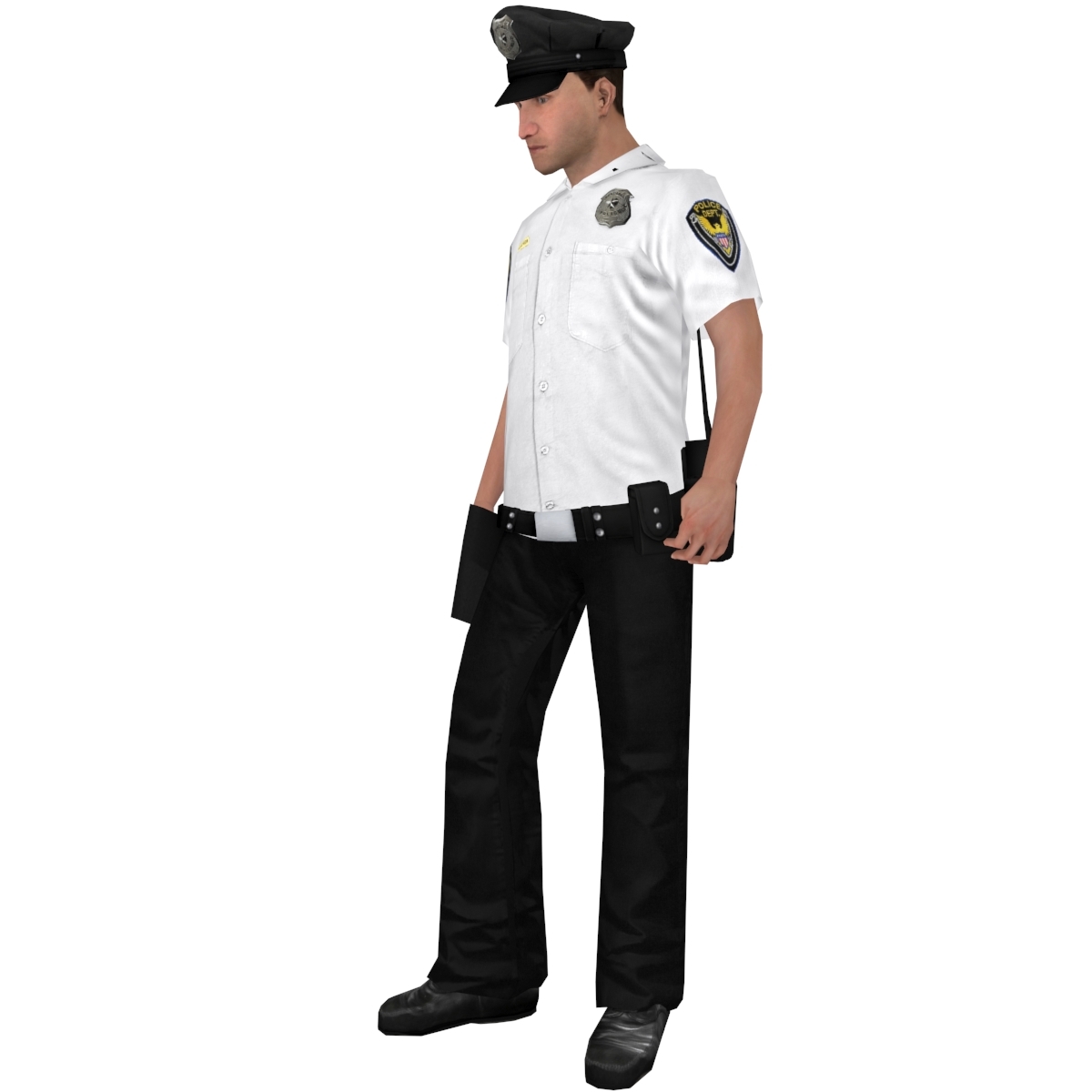 police officer 3 lod1 rigged