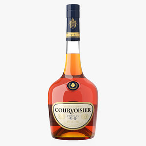 courvoisier special bottle 3d model