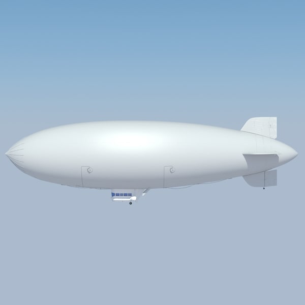 generic blimp 3d max