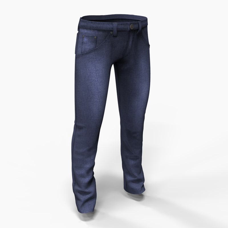 denim jeans 3d model