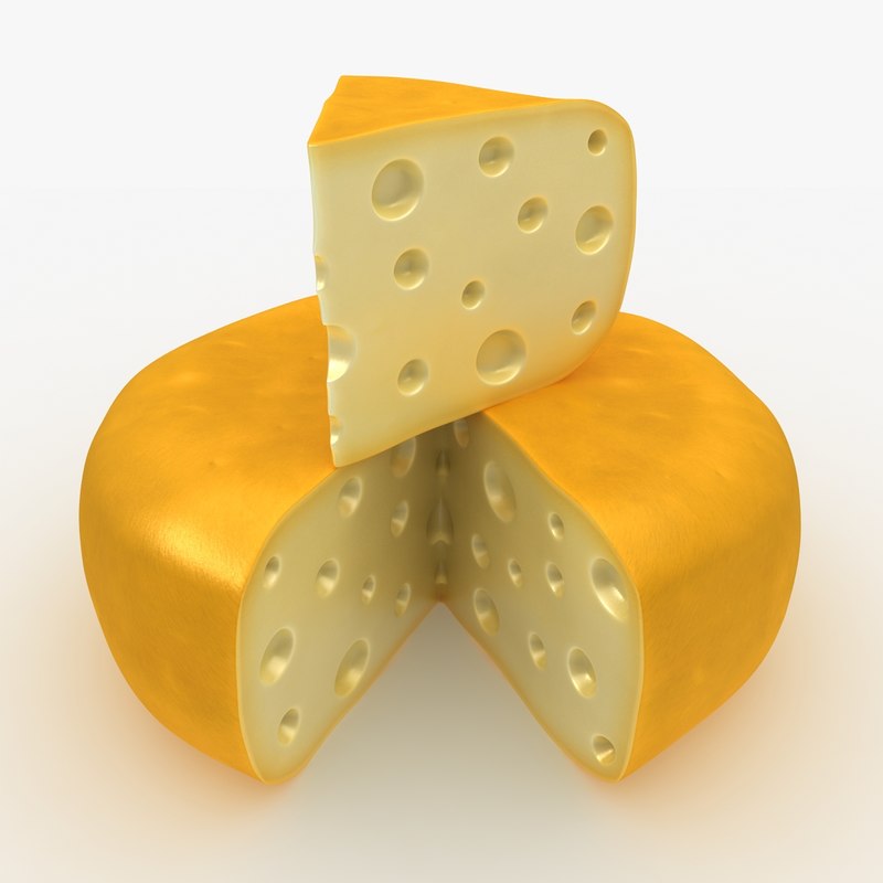 Download 3d Gouda Cheese Wheel Yellow PSD Mockup Templates