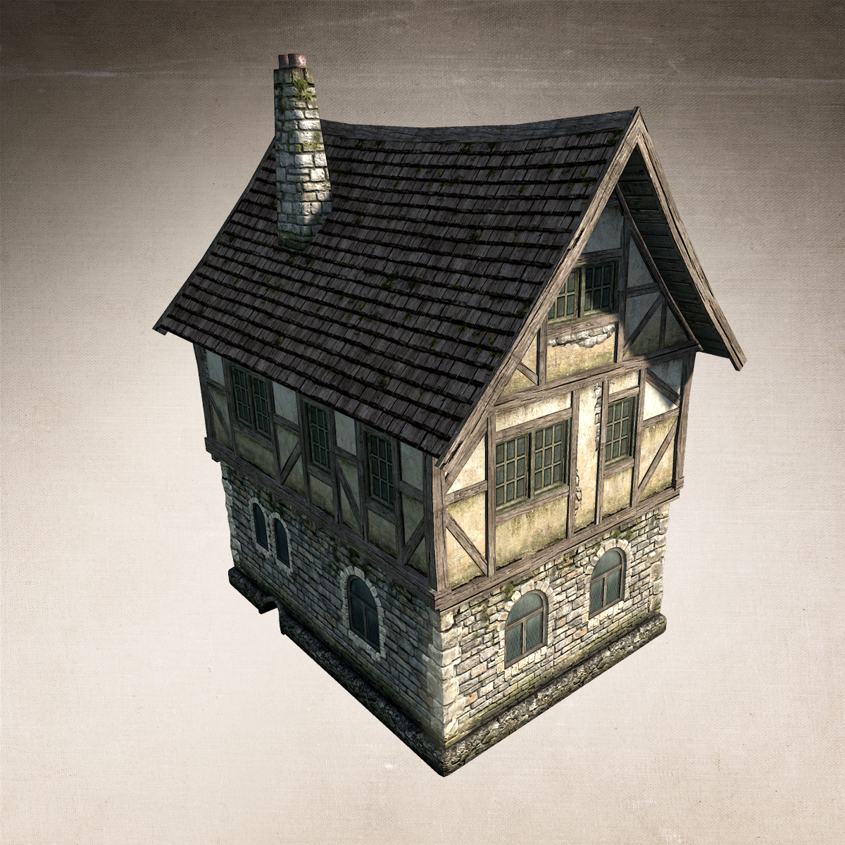 fantasy medieval house 3d max