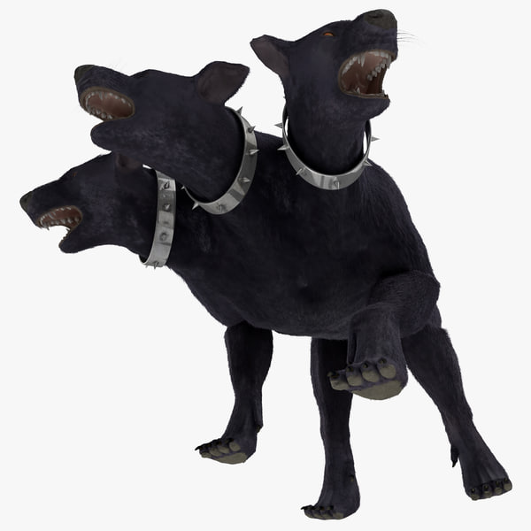 3d Model Three-headed Dog Cerberus Fur