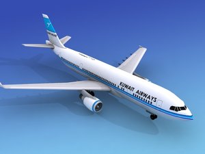 airline airbus a300 3d model