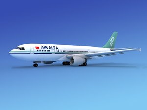 3d model of airline airbus a300
