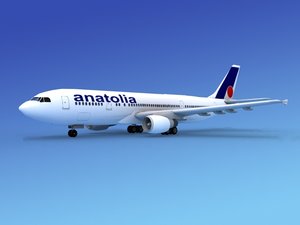 airline airbus a300 air 3d dxf