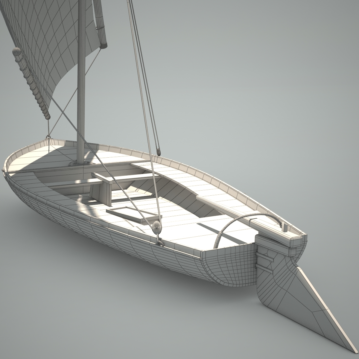 3d model sailing boat