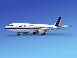 3d model airline airbus a300