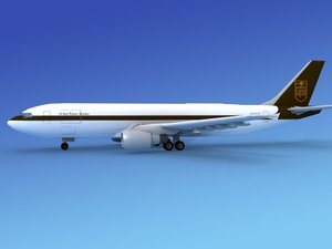 airline airbus a300 3d dxf