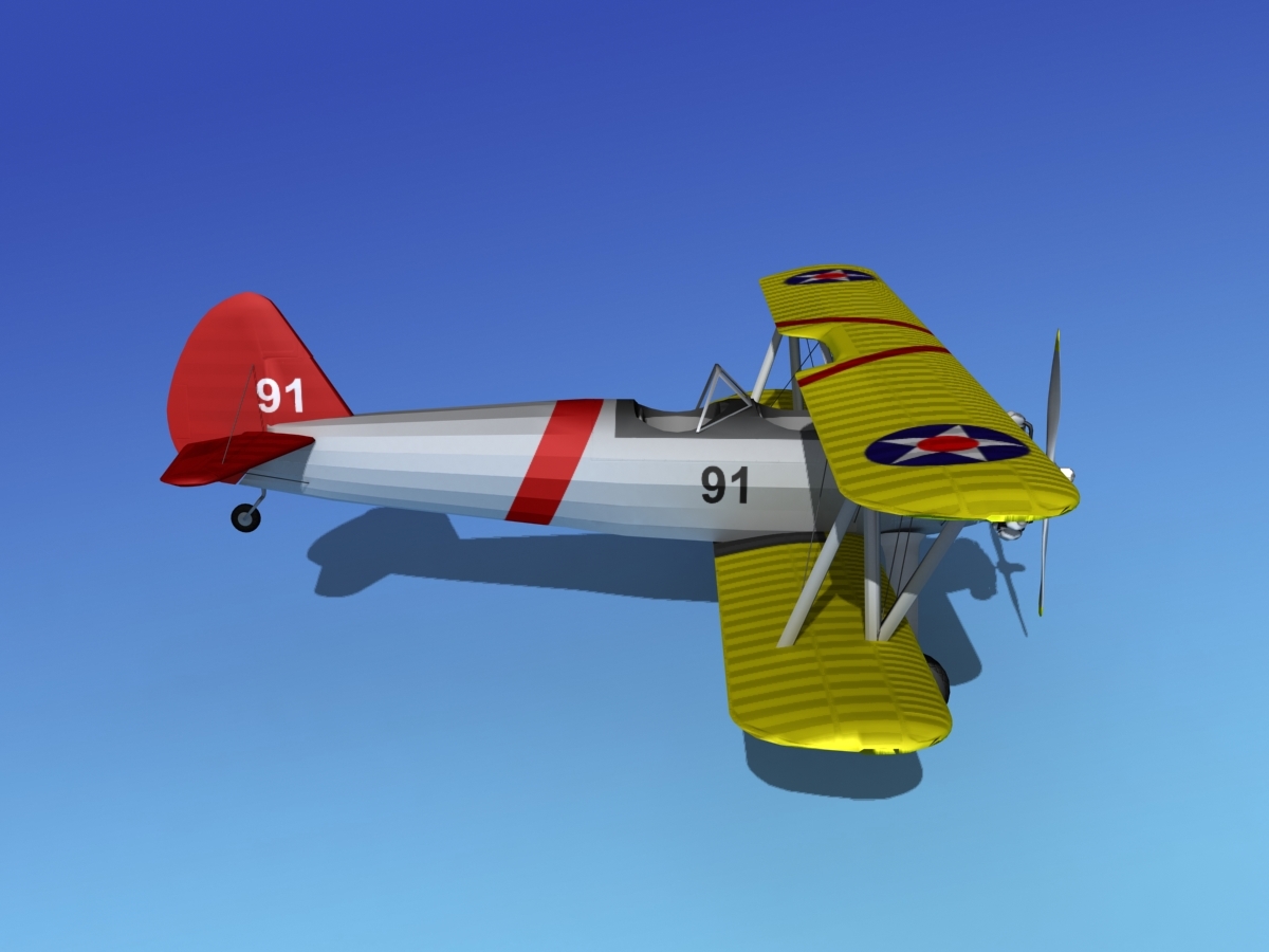 pt-17 stearman 3d obj