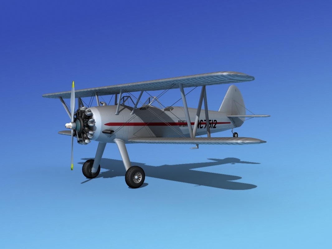 3d model pt-17 stearman