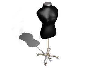 adjustable stand mannequin 3d model