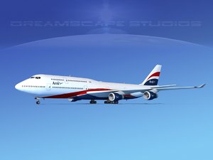 3d boeing 747 747-8 747-8i