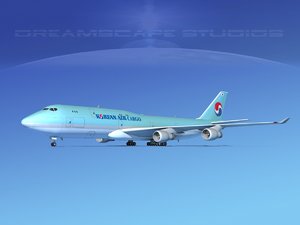 boeing 747 747-8 747-8i 3d dwg