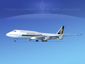 3d boeing 747 747-8 747-8i