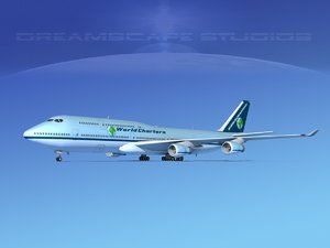 boeing 747 747-8 747-8i 3d obj