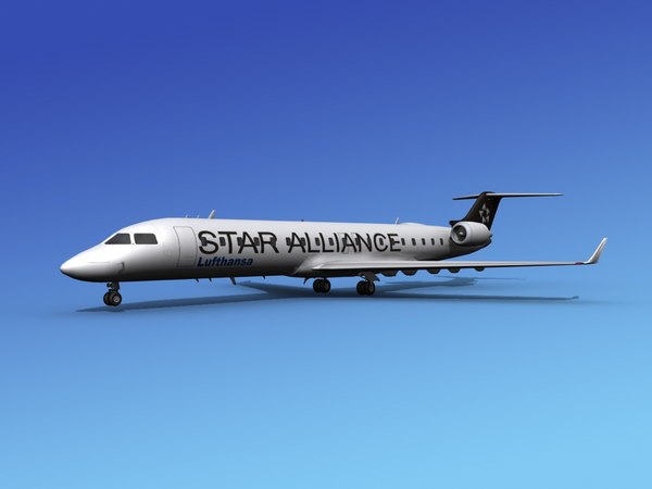 bombardier crj7003d模型