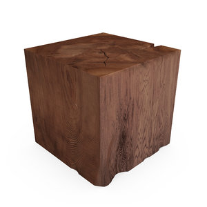 3d hudson organic teak cube
