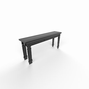 classic table 3d model