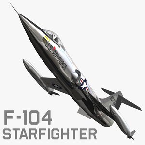 f104 starfighter fighter 3d model