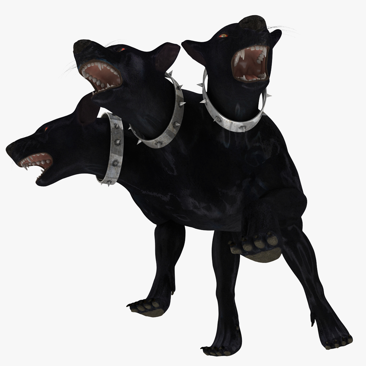 d model three-headed dog cerberus ged