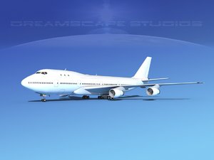 3d 747-100 boeing 747 model