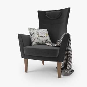 3d model ikea stockholm chair seat