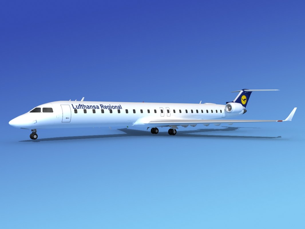 crj900 bombardier 3d model