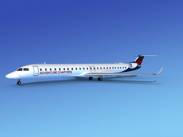 bombardier crj10003d模型